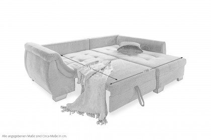 Flora von Benformato - Ecksofa Variante rechts aqua