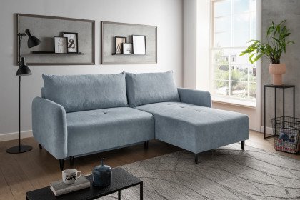 Mara von Benformato - Ecksofa Variante rechts hellblau