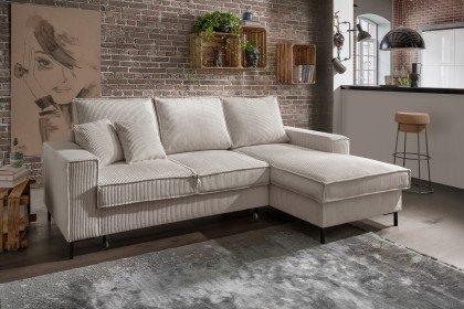 Rom-LE25 von Benformato - Eckgarnitur Variante rechts beige