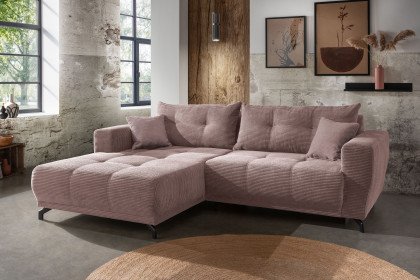 Restato von Benformato - Ecksofa Ausführung links rosa