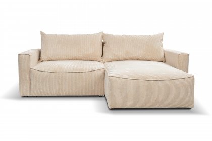 Lilly-LE25 von BENIX - Ecksofa rechts cream