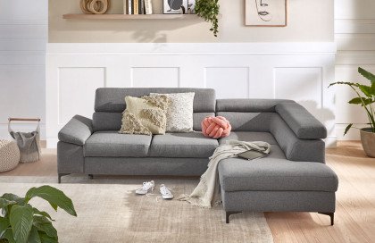 Lonigo von BENIX - Polstergarnitur rechts grau