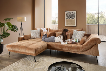 Garda von Benformato - Eckgarnitur Variante links koralle