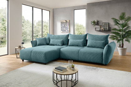 Amaro von Benformato - Eckcouch links petrol