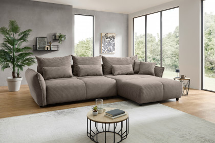 Amaro von Benformato - Polstergarnitur rechts grau-braun