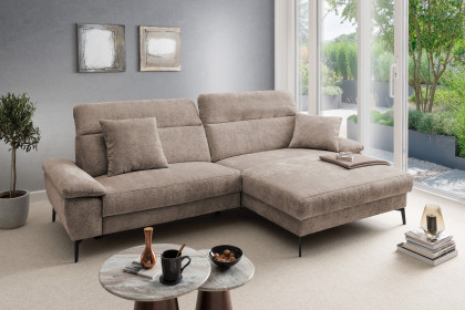 Cancelli von Benformato - Ecksofa Ausführung rechts braun