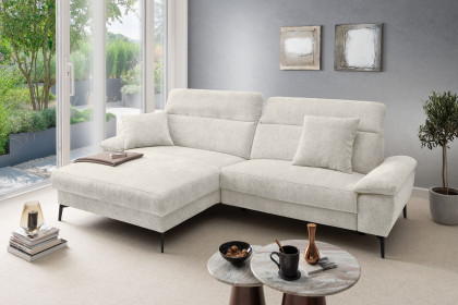 Cancelli von Benformato - Eckcouch Ausführung links creme