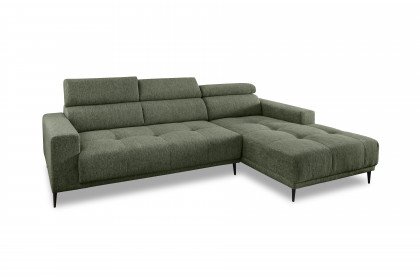 Intera von Benformato - Ecksofa Ausführung rechts dunkelgrün