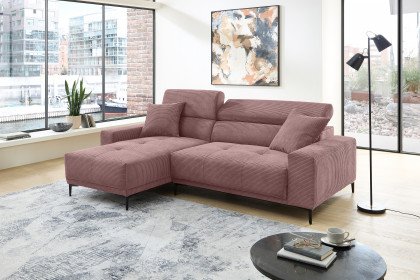 Orio von Benformato - Ecksofa Variante links rosa