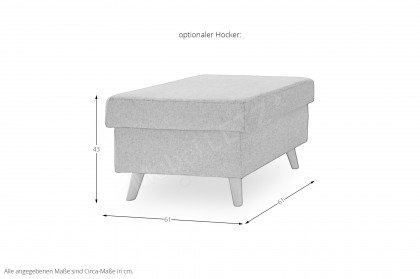 Valentina von Benformato - Eckgarnitur rechts anthrazit
