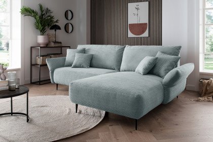 Vanilla von Benformato - Ecksofa Variante rechts aqua