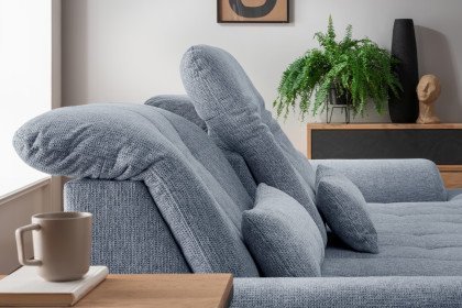 Rigatti-LE24 von Benformato - Ecksofa Ausführung rechts hellblau