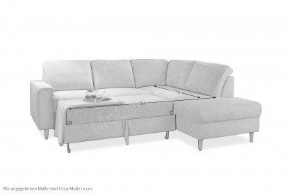 Passo von Benformato - Ecksofa rechts silver