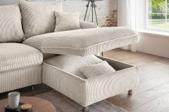 Lauritio von Benformato - Ecksofa Ausführung rechts beige