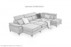 Braga-LE25 von BENIX - Wohnlandschaft rechts grau