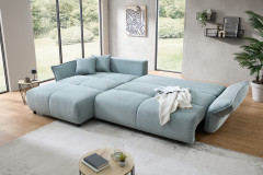 Amaro von Benformato - Ecksofa Ausführung links aqua