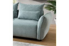 Amaro von Benformato - Ecksofa Ausführung links aqua