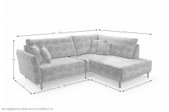 Cesano von Benformato - Ecksofa Variante rechts braun