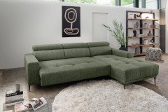 Intera von Benformato - Ecksofa Ausführung rechts dunkelgrün