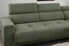 Intera von Benformato - Ecksofa Ausführung rechts dunkelgrün