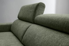 Intera von Benformato - Ecksofa Ausführung rechts dunkelgrün