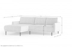 Soho-LE26 von WERSAL - Ecksofa Variante links beige