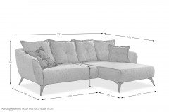 Baggio von Benformato - Ecksofa rechts grün