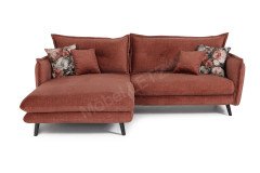 Lazio von Benformato - Eckgarnitur links koralle