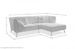 Colori von Benformato - Polsterecke rechts creme